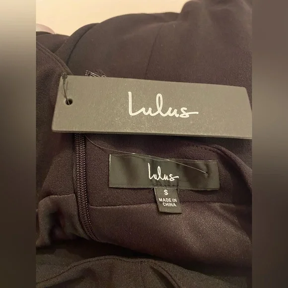 NWT Lulu's Side Cut Out Black One Shoulder Dress Size Small - Picture 4 of 9